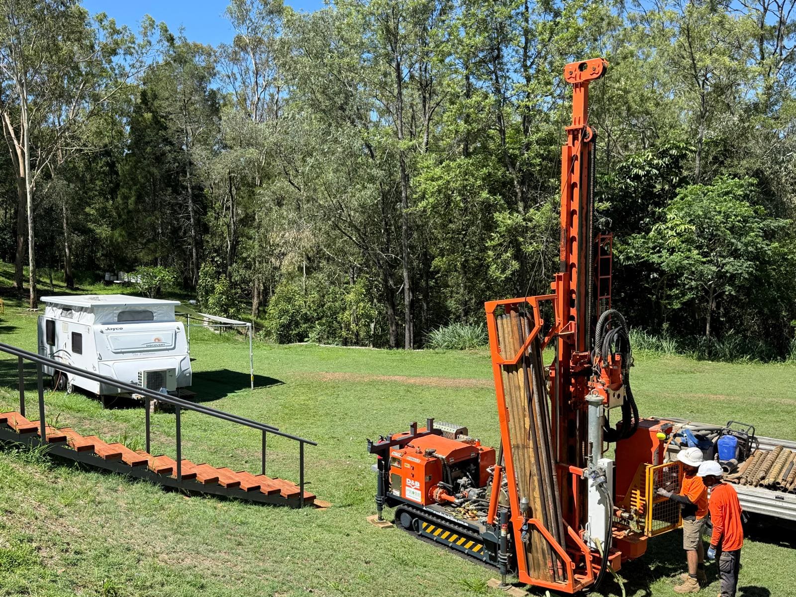 Tracked Rig in Bushland
