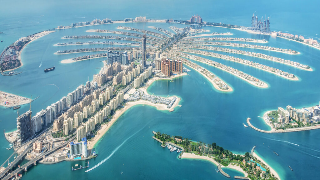 Palm Jumeirah island Dubai