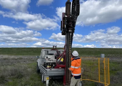 Geotechnical Engineer with Toyota Landcruiser and Drill Rig | Melbourne Site Classification | Probe Geotechnical Services