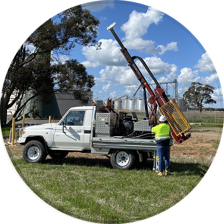 A Probe Geotechnical engineer meticulously analyzes soil samples in a Melbourne laboratory, unlocking the secrets of the earth to ensure informed decisions for any construction project.